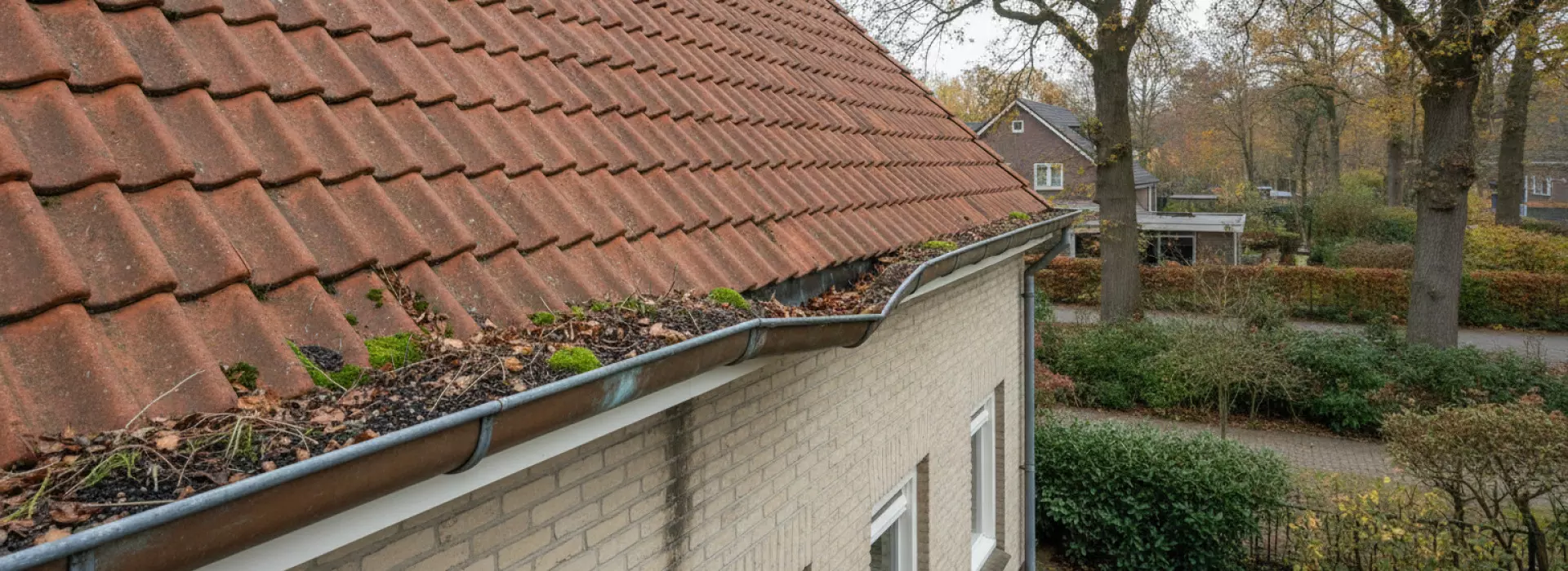 Wat zijn de oorzaken van vervuilde en verzakte dakgoten?