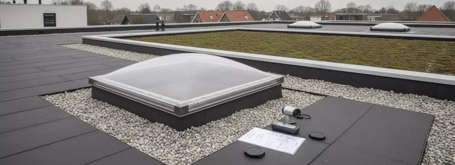 Checklist waarmee je warmtebeeld en vochtmeting controleert voor de regen