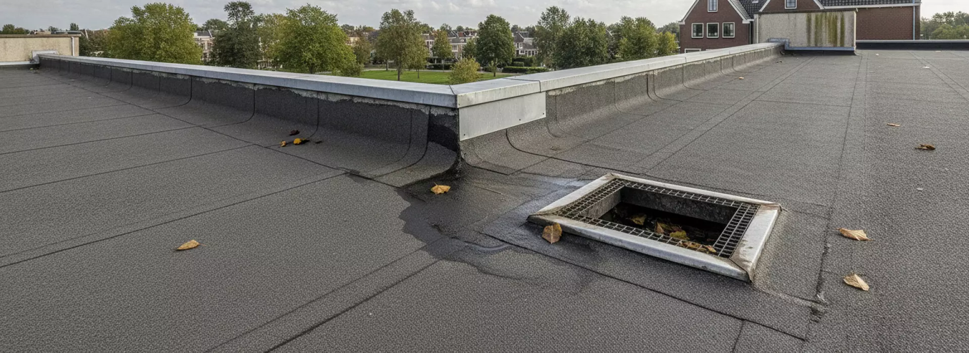 Waarom je preventief herstel rond dakbanen, afvoeren en opstanden eerder plant.