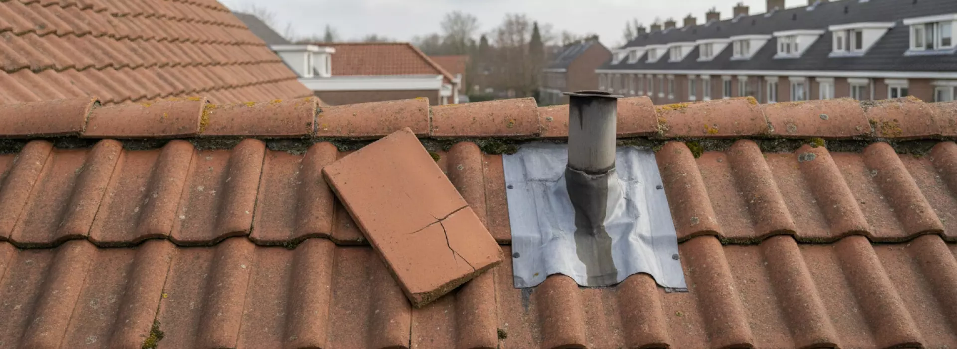 Wanneer je kleine schade aan scheuren, pannen en aansluitingen direct laat beoordelen.
