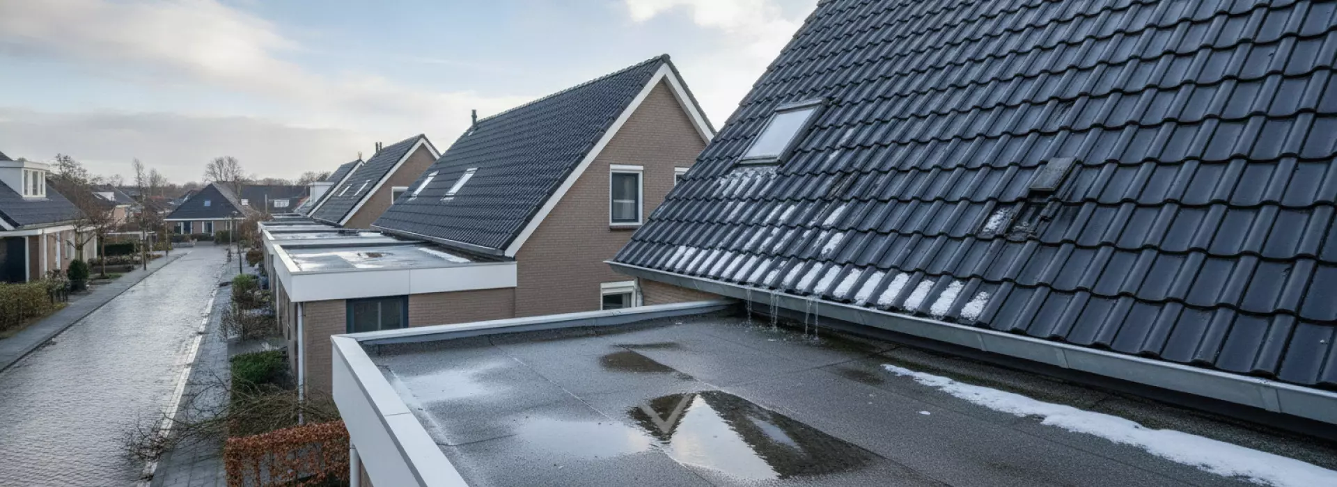 Wat veroorzaakt lekkage na vorst of harde wind?