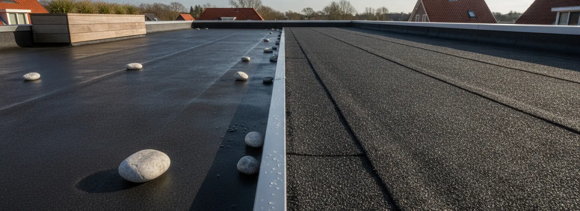 Wat is het verschil tussen EPDM en bitumen dakbedekking?