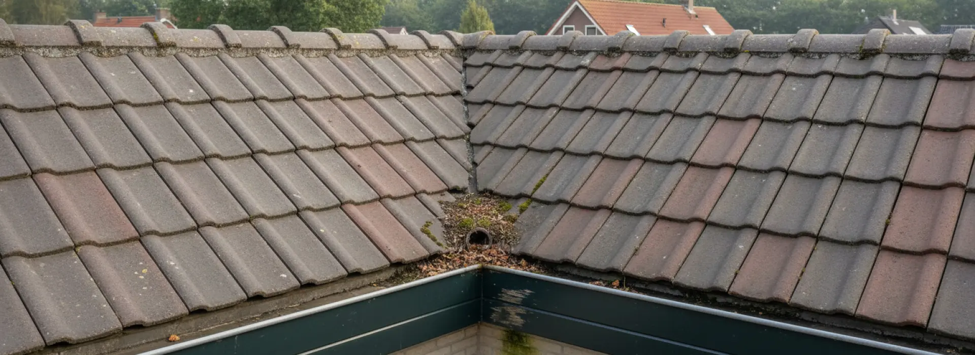 Wat er misgaat als je nok, kilgoot en dakvoet na herstel niet controleert.