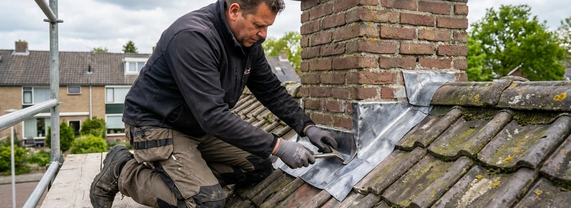 Schoorsteen randafwerking herstellen
