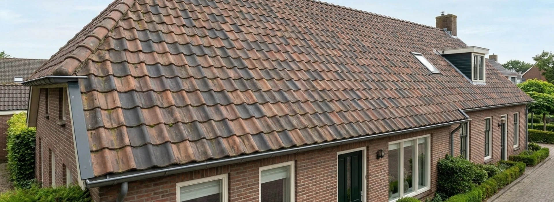 Hellend dak met dakpannen renoveren