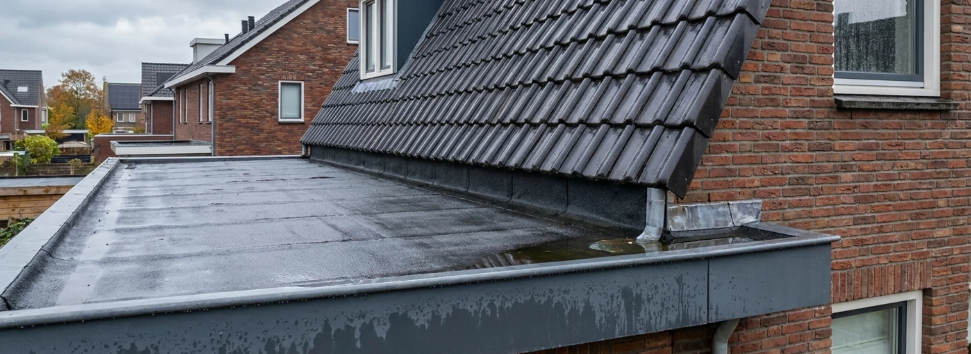 Lekkage dakdoorvoer herstellen