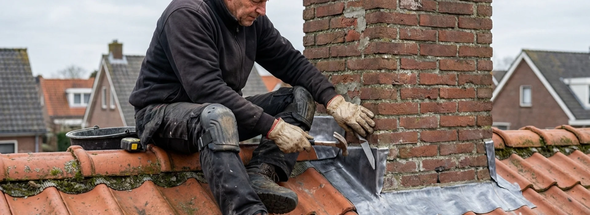 Schoorsteen lood herstellen